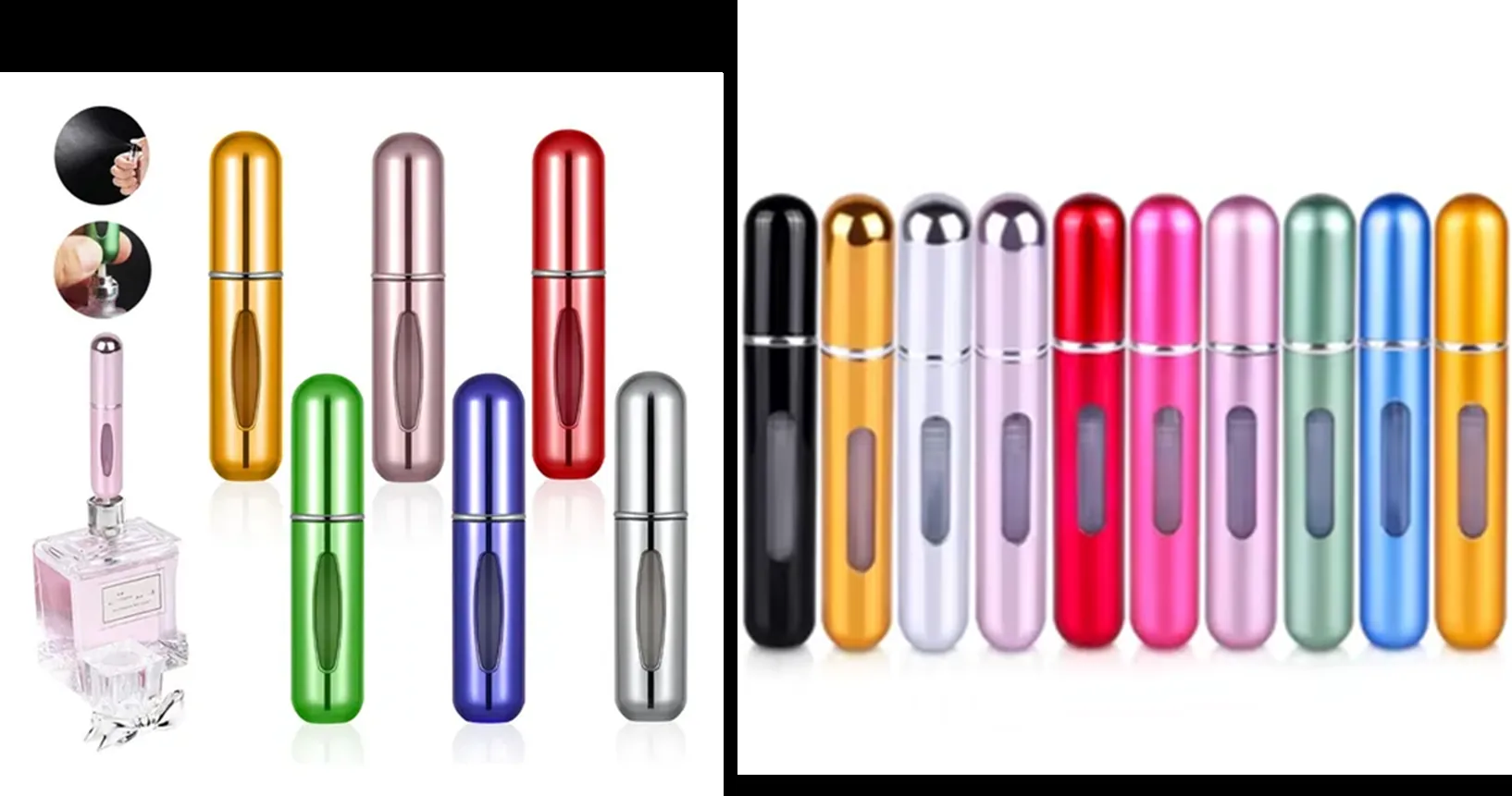 ATOMIZADORES DE VIAJE 5ML VARIEDAD DE COLORES — Accesorio
