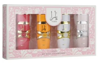 ESTUCHE MINIS LATTAFA MUJER 4PZS 25ML YARA + CANDY + MOI + TOUS — Lattafa